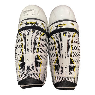 Used CCM 5092 Senior Shin Guards White 12" 11375-S000366475