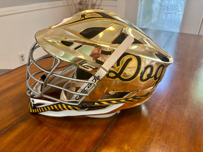 Used Gold Chrome Cascade S Helmet - Adult Size