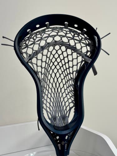StringKing Mark 2V Strung Head (New) Custom Dyed Navy Blue, Gray StingKing Mesh