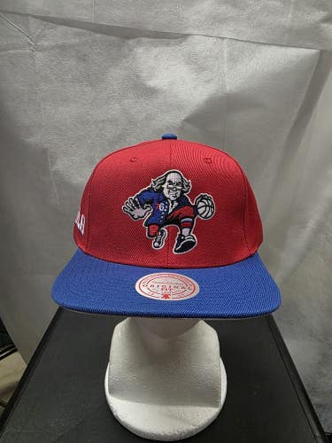 NWS Philadelphia 76ers Benjamin Franklin Mitchell & Ness Snapback Hat NBA