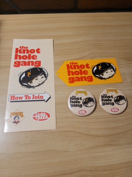 Vintage Pittsburgh Pirates MLB The Knot Hole Gang Kids Club Items