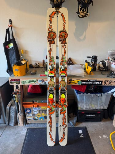K2 Reckoner 112 177 cm Skis With Bindings Max Din 14 (Used)
