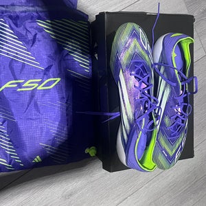 Purple Men's Size M 12.0 (W 13.0) Adidas F50 adizero Turf Cleats Cleats (New)