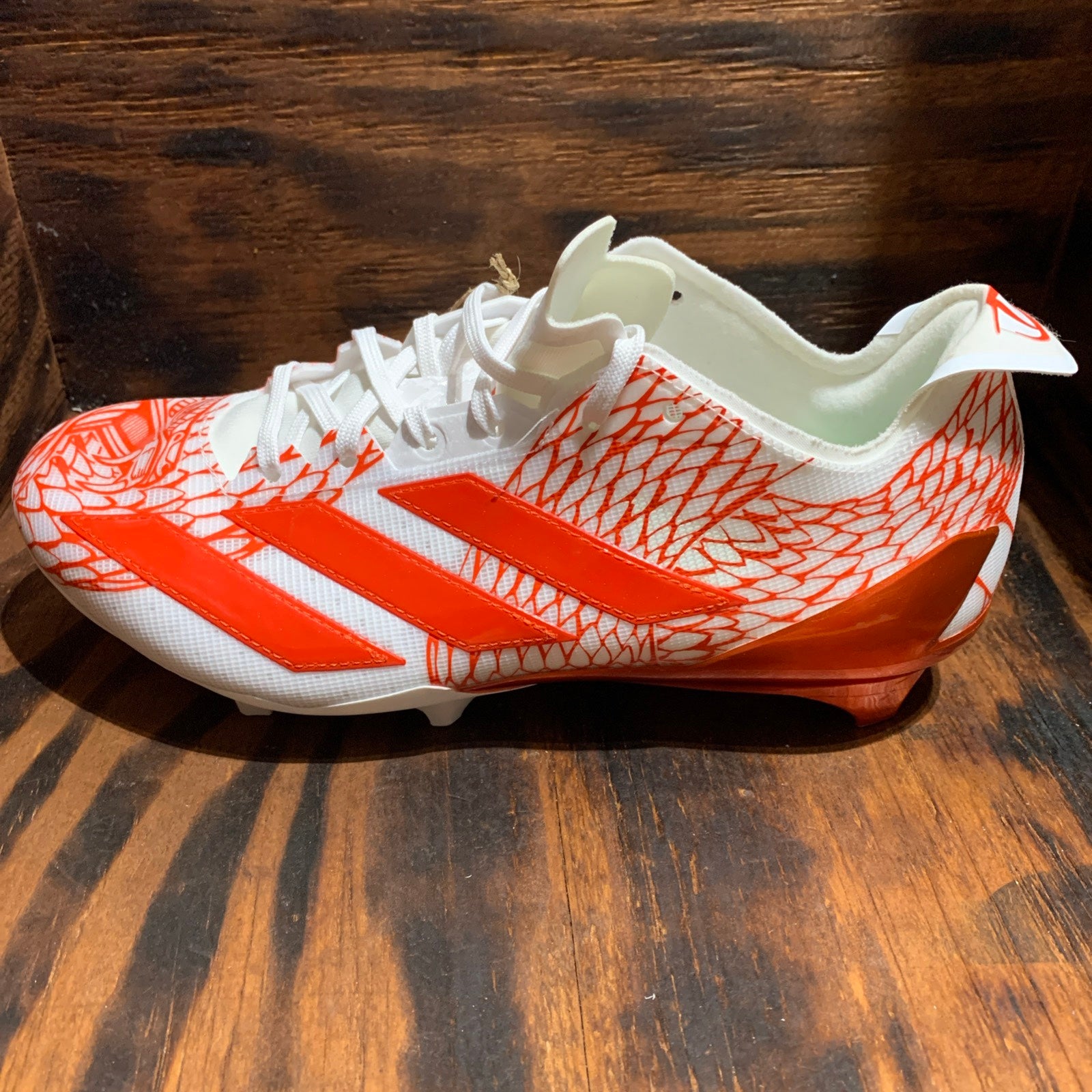 Adidas Adizero Electric Orange/White Football Cleats‎ Men\'s Size 8.5 IH8570 Adidas Adizero Electric Orange/White Football Cleats IH8570  main image 4
