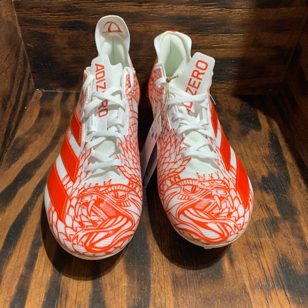 Adidas Adizero Electric Orange/White Football Cleats Men display picture 1