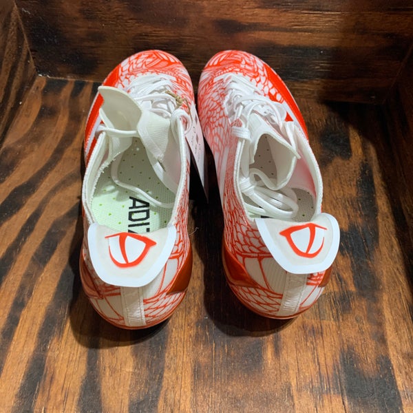 Adidas Adizero Electric Orange/White Football Cleats Men display picture 3