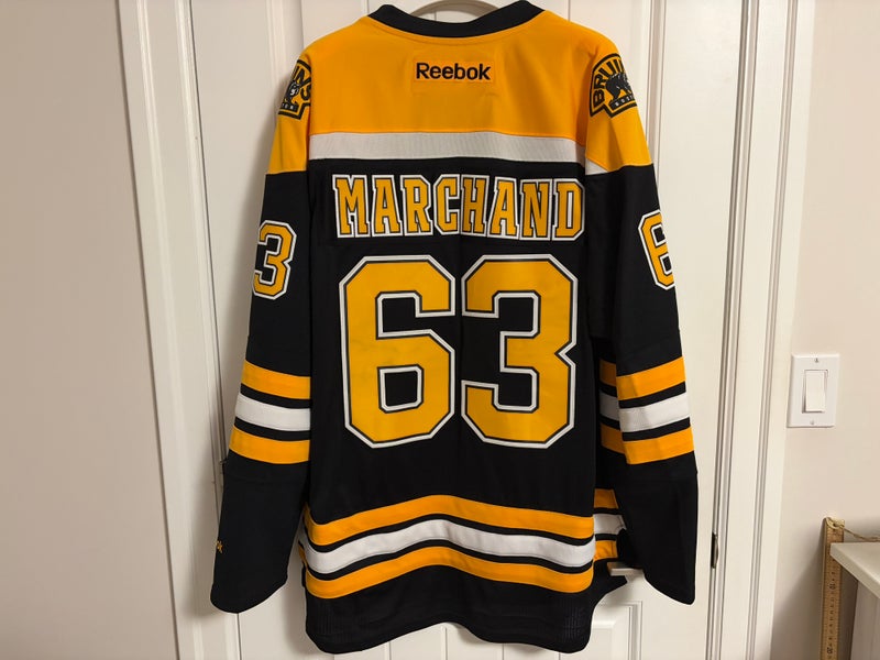 Authentic Reebok Boston Bruins Brad Marchand Vintage Jersey Size XXL 2XL