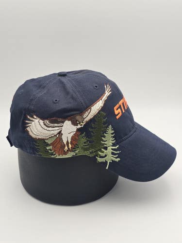 NEW Vintage 2009 Stihl Embroidered Owl Nature Promo Hat Cap Vtg Strapback