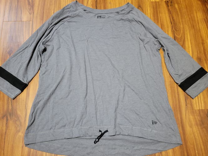New Era Ladies Tri-Blend 3/4 Sleeve Shirt, Tag Size XL