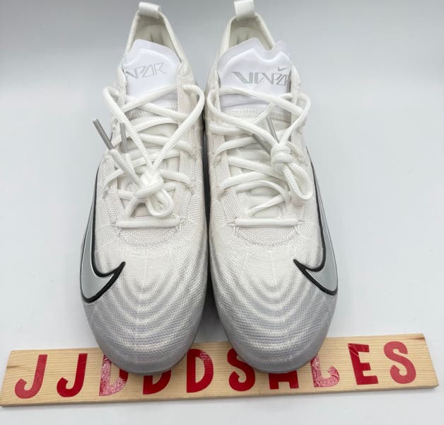 Nike Zoom Air Vapor Elite 1 Football Cleats White Silver  display picture 2