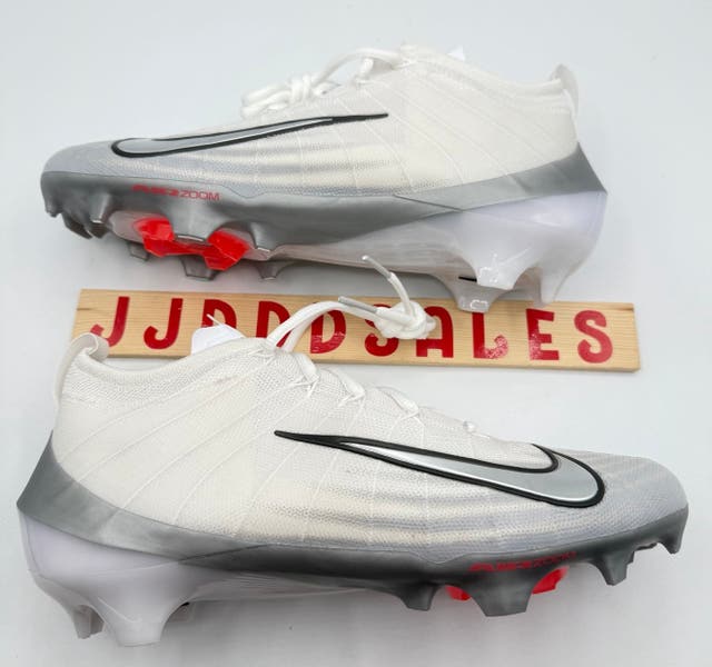 Nike Zoom Air Vapor Elite 1 Football Cleats White Silver  display picture 3