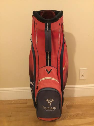 Callaway Chev Cart Golf Bag with 14-way Dividers (No Rain Cover)