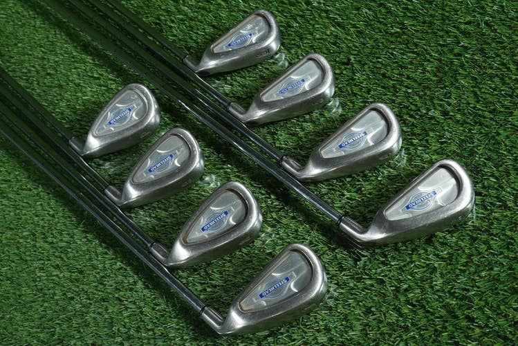 CALLAWAY STEELHEAD X-14 2000 IRONS SET 3-P TRUE TEMPER STEELHEAD RH ~ NEW GRIPS!