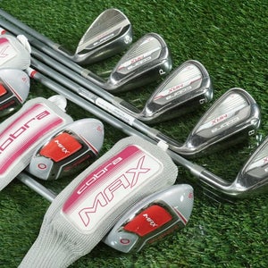 COBRA MAX TECFLO HYBRID / IRONS 8 CLUB SET 4H-SW 50G WOMEN'S LADIES RH ~ WOW!!