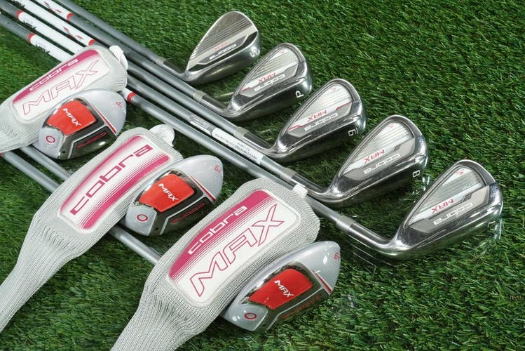 COBRA MAX TECFLO HYBRID / IRONS 8 CLUB SET 4H-SW 50G WOMEN'S LADIES RH ~ WOW!!