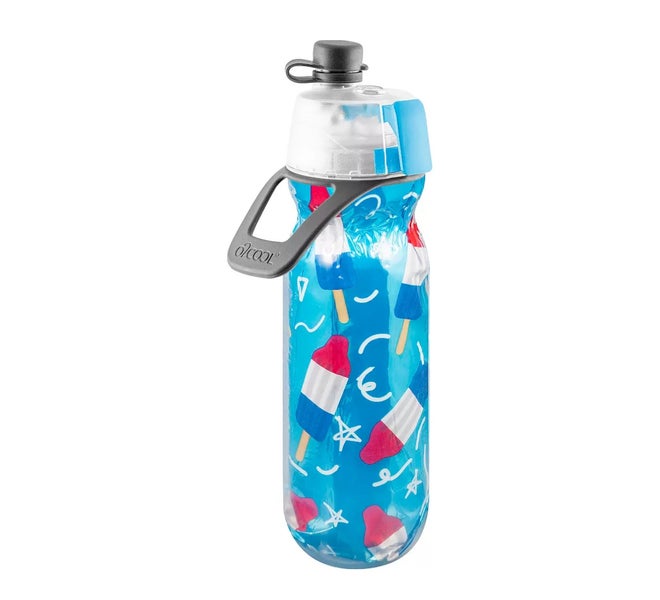 O2COOL Mist N'Sip Bomb Pop squeeze sports water bottle 20 oz Popsicles BPA free