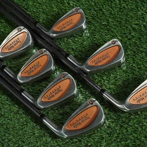 TAYLORMADE BURNER OVERSIZE IRONS SET 4-PW BUBBLE SHAFT REGULAR R-80 PLUS FLEX RH