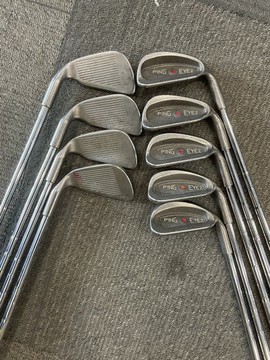 Used Ping EYE 2 RED DOT Mens Iron Set RH 3I-9I 11614-S000222438