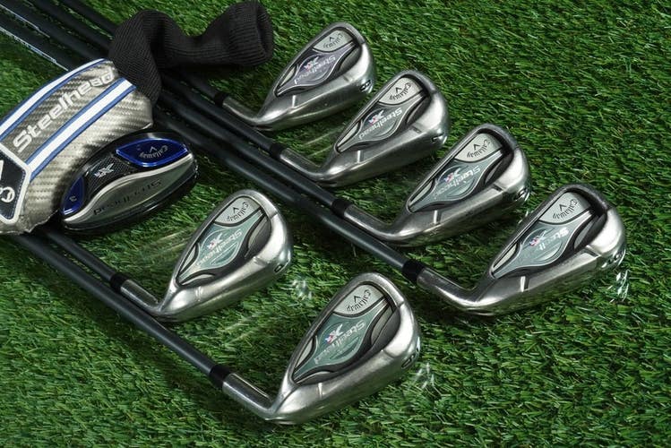 CALLAWAY STEELHEAD XR 3 HYBRID + 5-PW IRONS SET 360 CF PROGRAM 60R REGULAR RH