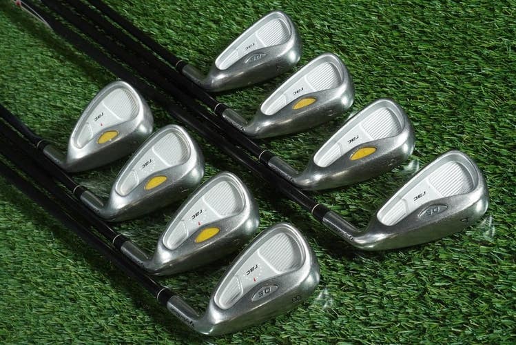 TAYLORMADE RAC OS +1 IRONS SET 4-PW,SW UG65 GRAPHITE STIFF RH ~ NEW GRIPS