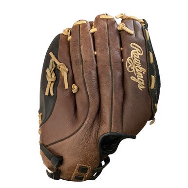 Used Rawlings PLAYER SERIES RH Throw Fastpitch Gloves Brown 14" 11760-S000082691