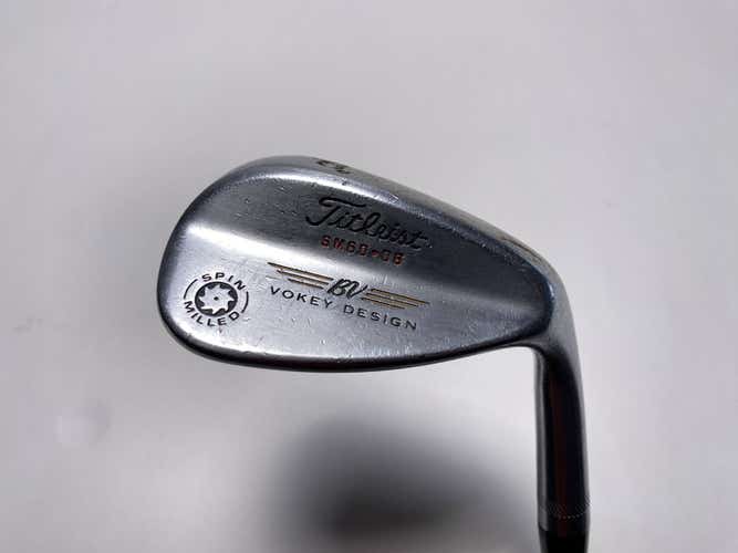 Titleist Vokey Spin Milled Lob Wedge LW 60* 8 DG Wedge Steel Mens RH