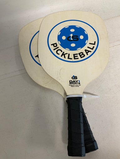 Used DAY 1 SPORTS WOOD Pickleball Racquet Brown 11823-S000034606