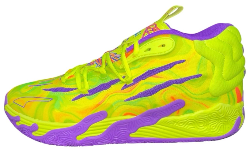 Puma LaMelo Ball MB.03 Spark Size 14 Basketball Sneaker Shoe Cosmic Slime New