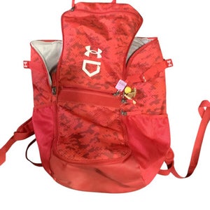 Used Under Armour BB/SB Player Backpack Red 10743-S000468976