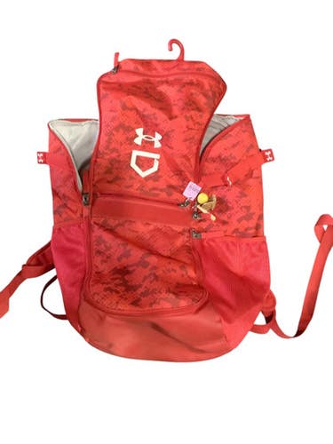 Used Under Armour BB/SB Player Backpack Red 10743-S000468976