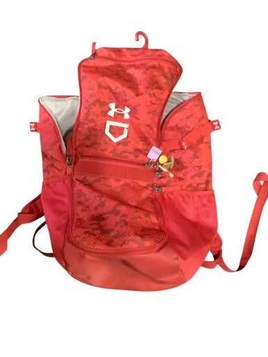 Used Under Armour BB/SB Player Backpack Red 10743-S000468976