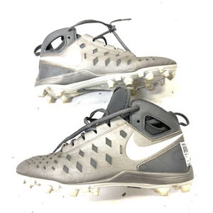 Used Nike Jr FB Cleats Grey Junior 04 11860-S000298714
