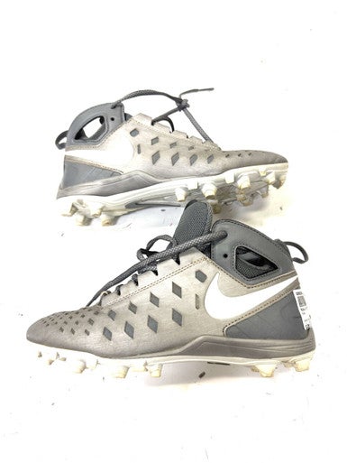 Used Nike Jr FB Cleats Grey Junior 04 11860-S000298714