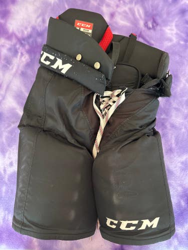 Black Senior Medium CCM Jetspeed FTW Hockey Pants (Used)