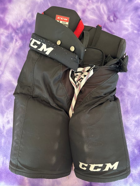 Black Senior Medium CCM Jetspeed FTW Hockey Pants (Used)