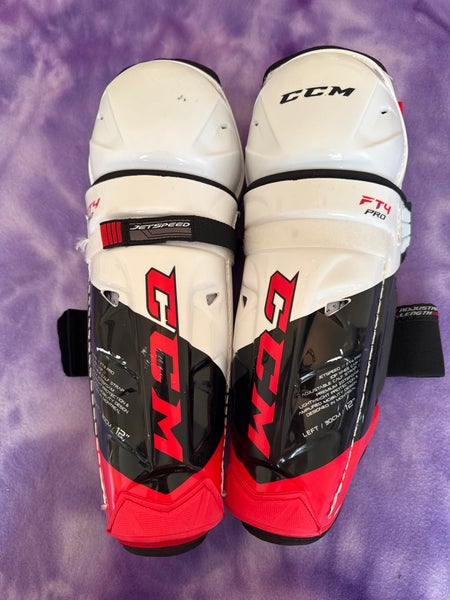 Junior CCM Jetspeed FT4 pro Shin Pads 12" (Used)