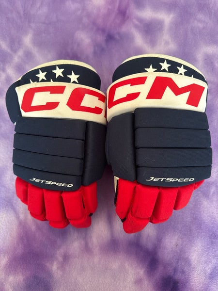 Blue Junior CCM Jetspeed FT455 Gloves 12" (Used)