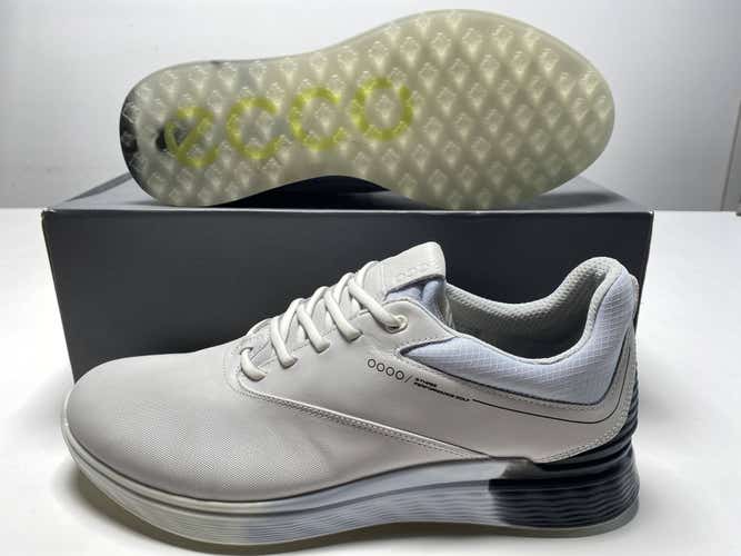 ECCO S-Three Waterproof Golf Shoes White Men's SZ 10-10.5 (102944 60613)