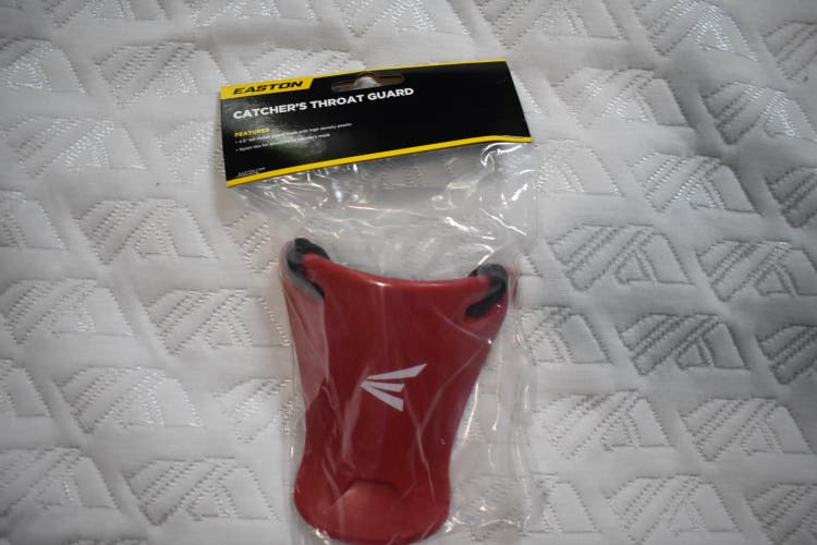 NEW - Easton Catcher's Throat Guard 2.0, Red