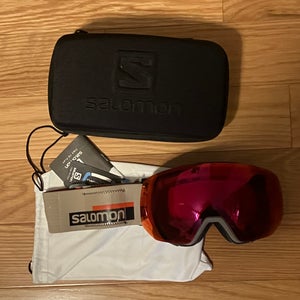 Salomon Radium Pro Sigma Cashew/PR (Cat S2 Lens Ski Goggles) New