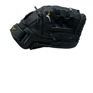 Used Mizuno MMX 123P BB/SB Glove RH Throw Black 12" 11835-S000198626