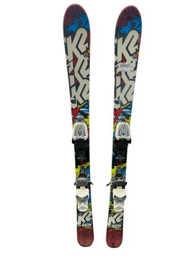 Used K2 INDY Boys DH Ski/Binding Black 112 cm 11835-S000198652