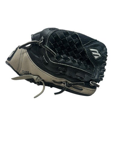 Used Mizuno POWER CLOSE BB/SB Glove RH Throw Black 10" 11835-S000198673