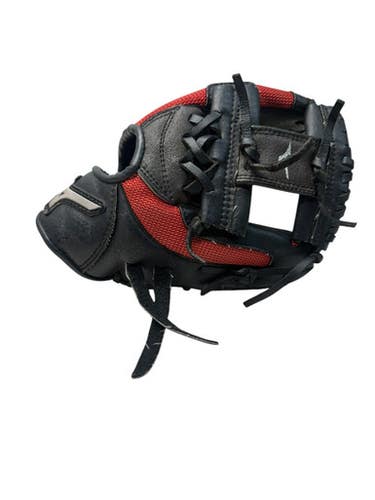 Used Mizuno POWER CLOSE BB/SB Glove RH Throw Black 10" 11835-S000198674