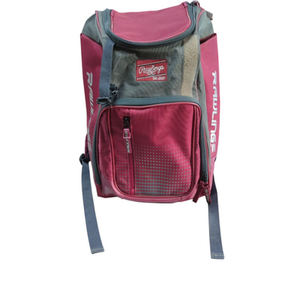 Used Rawlings HELMET BAG BB/SB Player Backpack Maroon 11833-S000166187