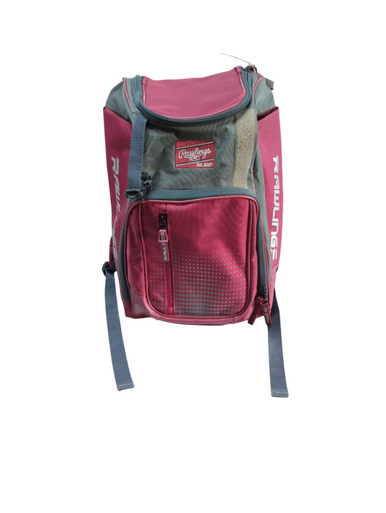 Used Rawlings HELMET BAG BB/SB Player Backpack Maroon 11833-S000166187