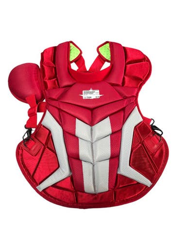 Used All-Star CP40PRO Catchers Chest Protector Red Intermed 11833-S000166220