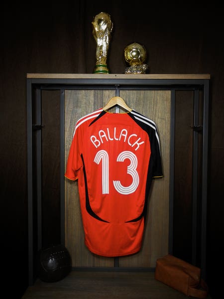 Germany 2006 Away Jersey – Michael Ballack #13 – Large – Black