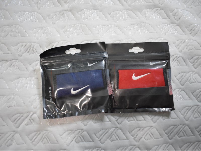 NEW - Nike Chin Pad / Cover, 2 Pack, Red and Blue