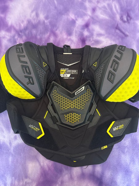 Large Intermediate Bauer Supreme Ultrasonic Shoulder Pads (Used)